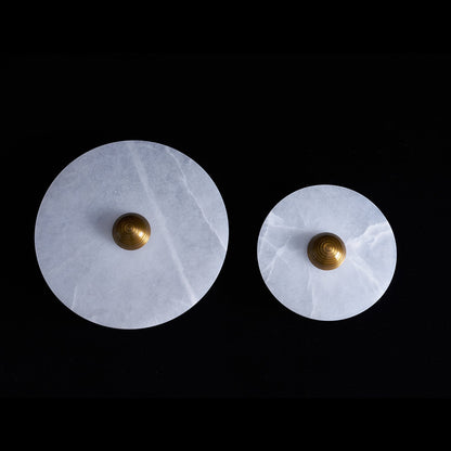 Round Alabaster Wall Lamp
