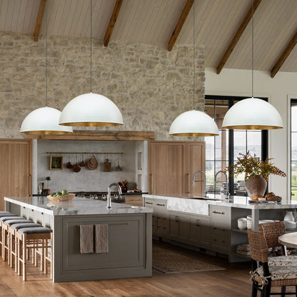 Metal Dome Pendant Light