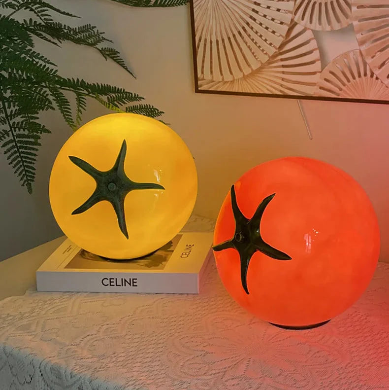 Tomora Glass Tomato Table Lamp