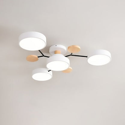Modern Scandinavian Multi-Branch LED Ceiling Light