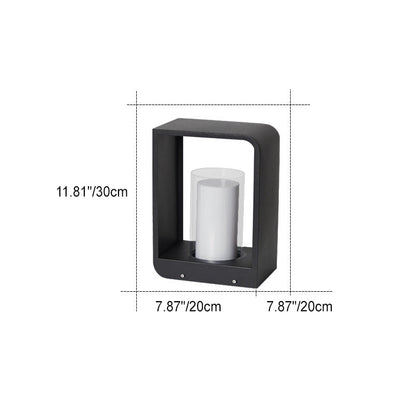 Modern Outdoor LED Frame Lantern Light