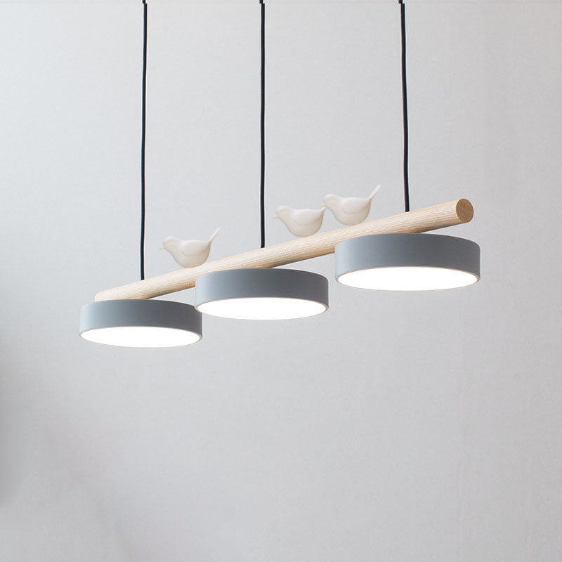 Nordic Wooden Bird LED Pendant Light