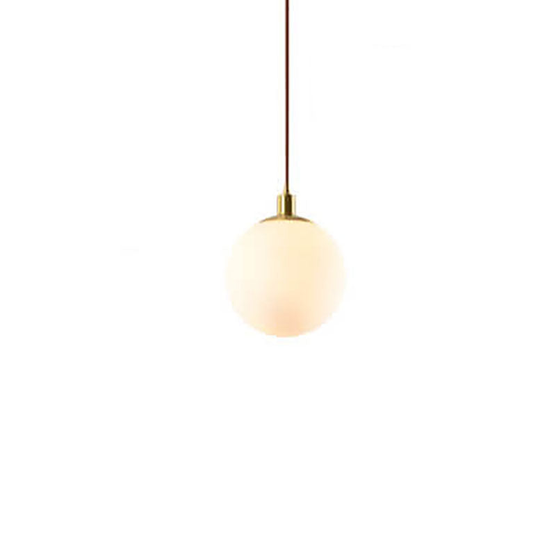 Minimalist Frosted Globe Pendant Light