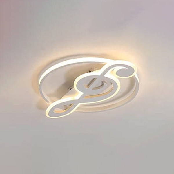 Music Note LED Flush Mount Ceiling Light