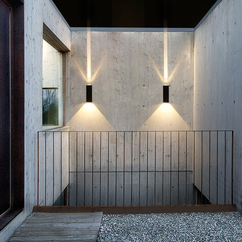 Modern Outdoor LED Up Down Wall Light