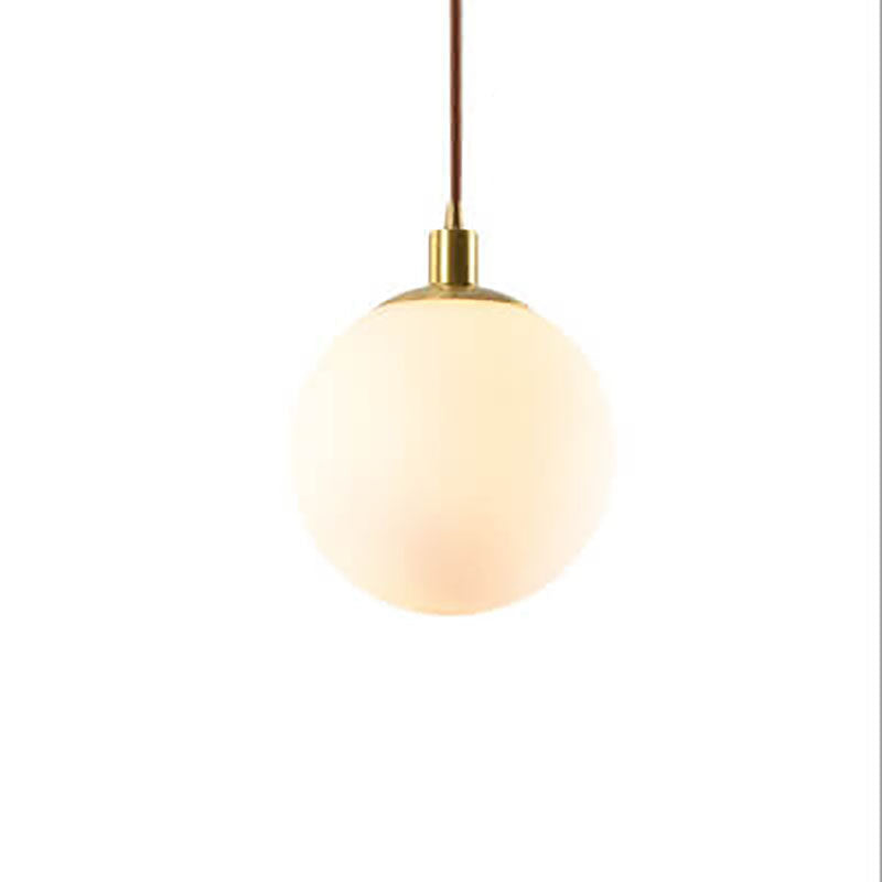 Minimalist Frosted Globe Pendant Light