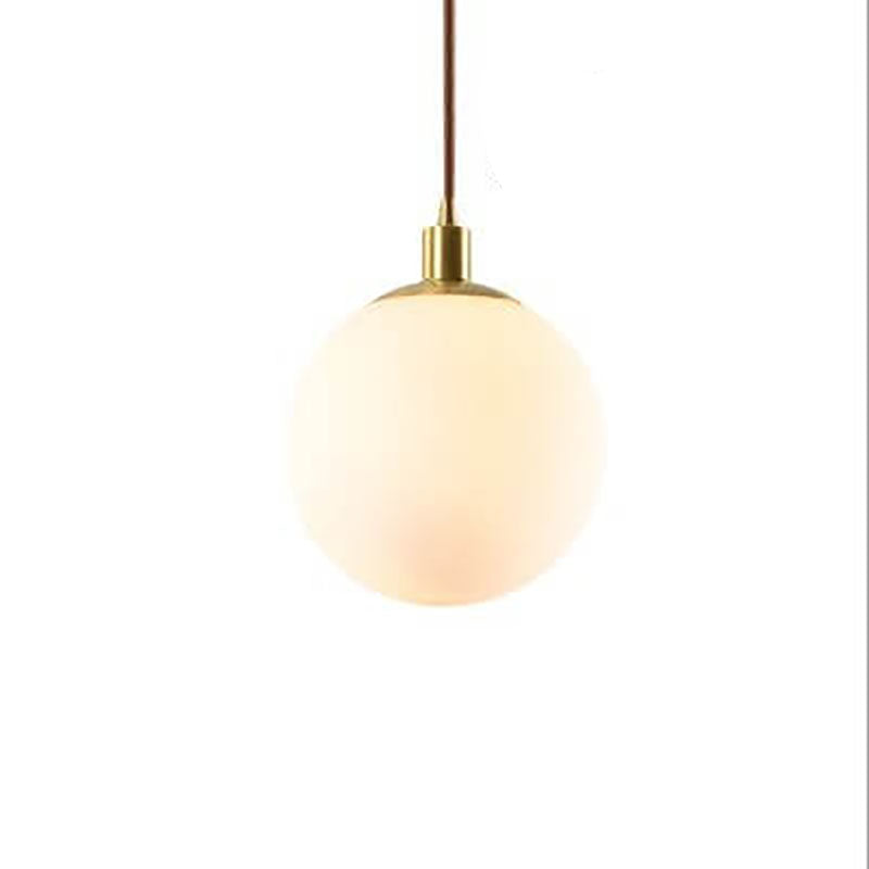 Minimalist Frosted Globe Pendant Light
