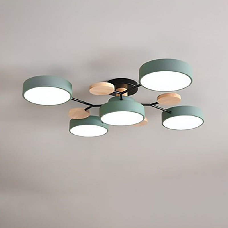 Modern Scandinavian Multi-Branch LED Ceiling Light