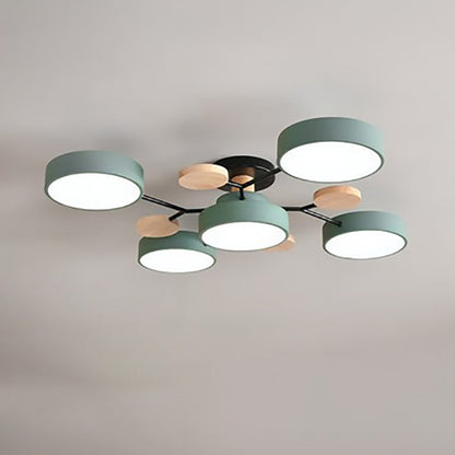 Modern Scandinavian Multi-Branch LED Ceiling Light