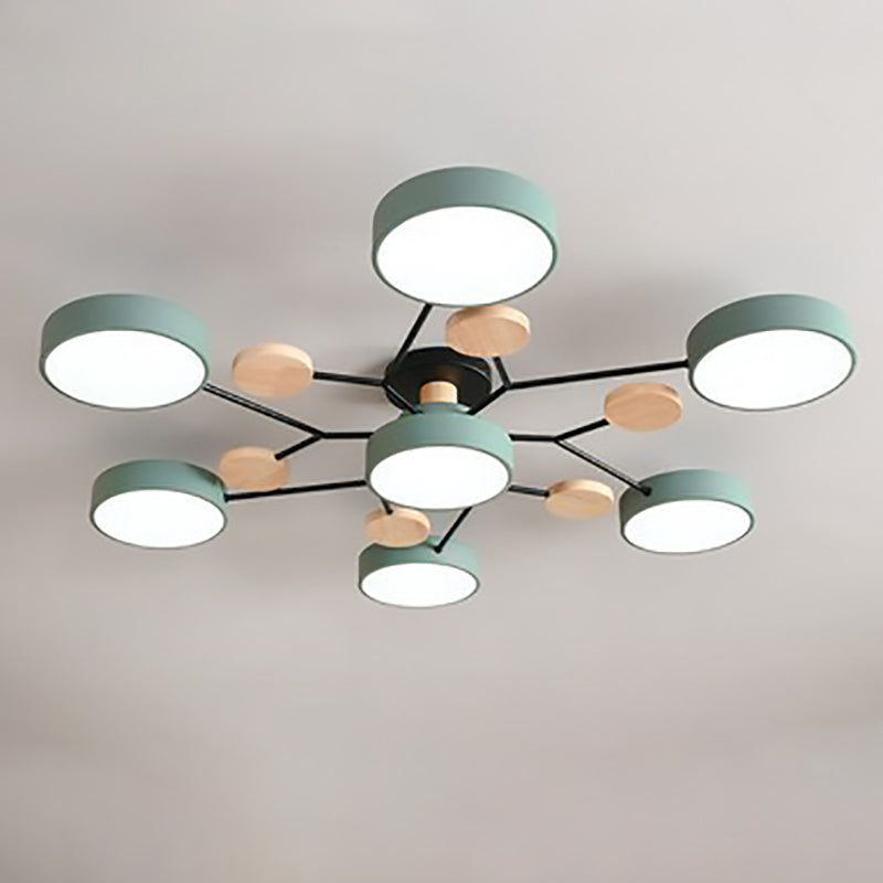 Modern Scandinavian Multi-Branch LED Ceiling Light