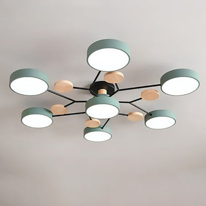 Modern Scandinavian Multi-Branch LED Ceiling Light