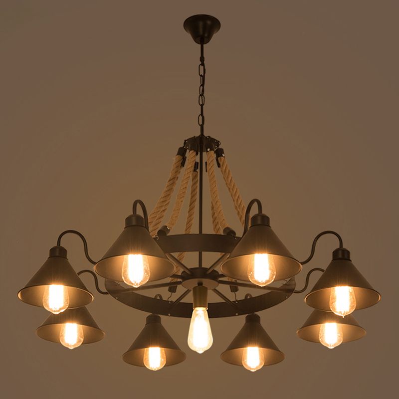 Industrial Metal Chandelier