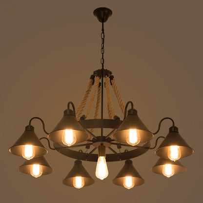 Industrial Metal Chandelier