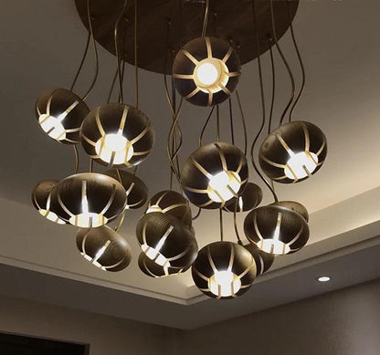 Petal Wood Chandelier