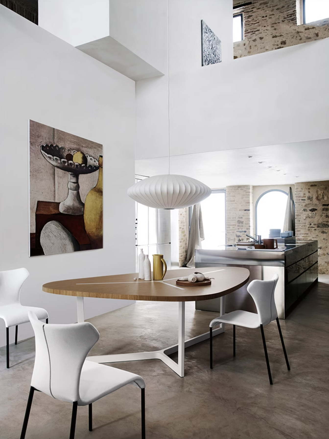 Aurora Oval Fabric Pendant