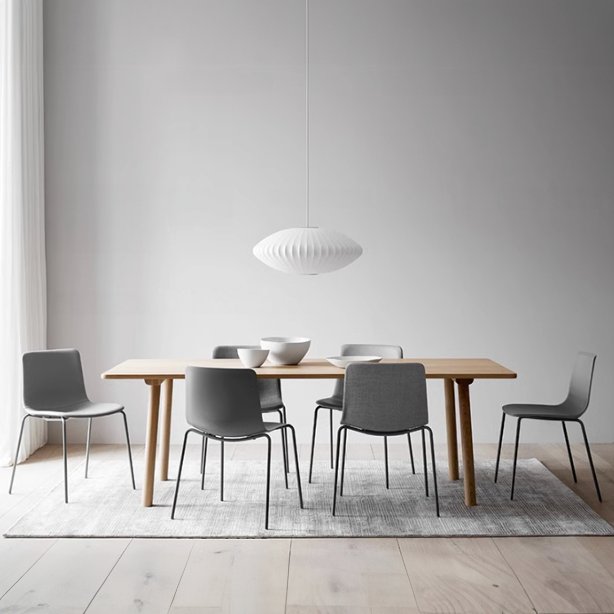 Aurora Oval Fabric Pendant