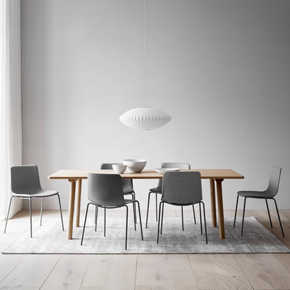 Aurora Oval Fabric Pendant