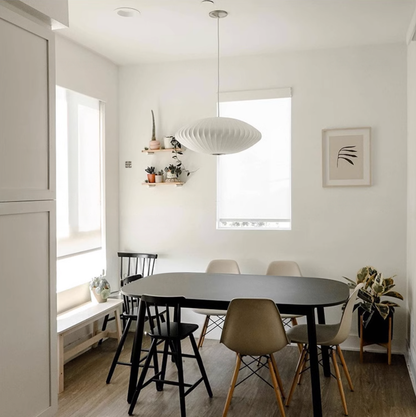 Aurora Oval Fabric Pendant