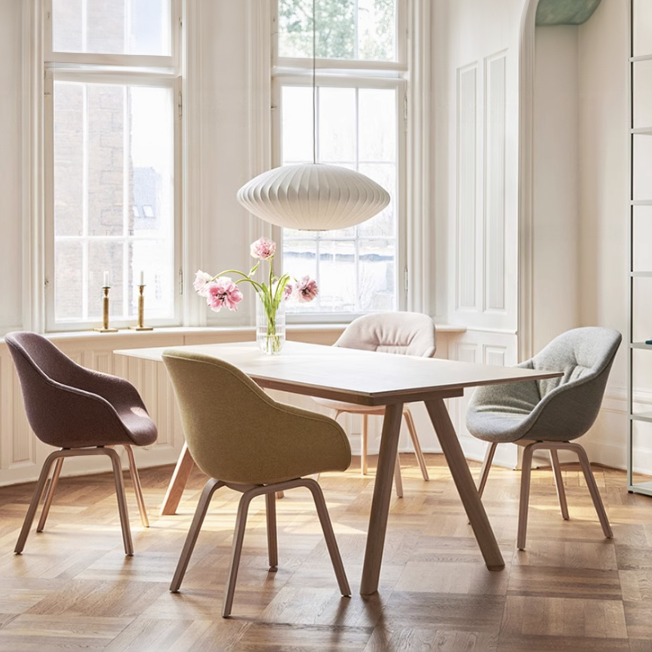 Aurora Oval Fabric Pendant