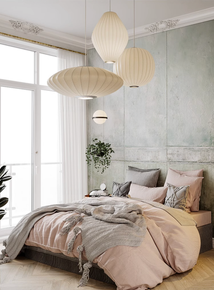 Aurora Oval Fabric Pendant