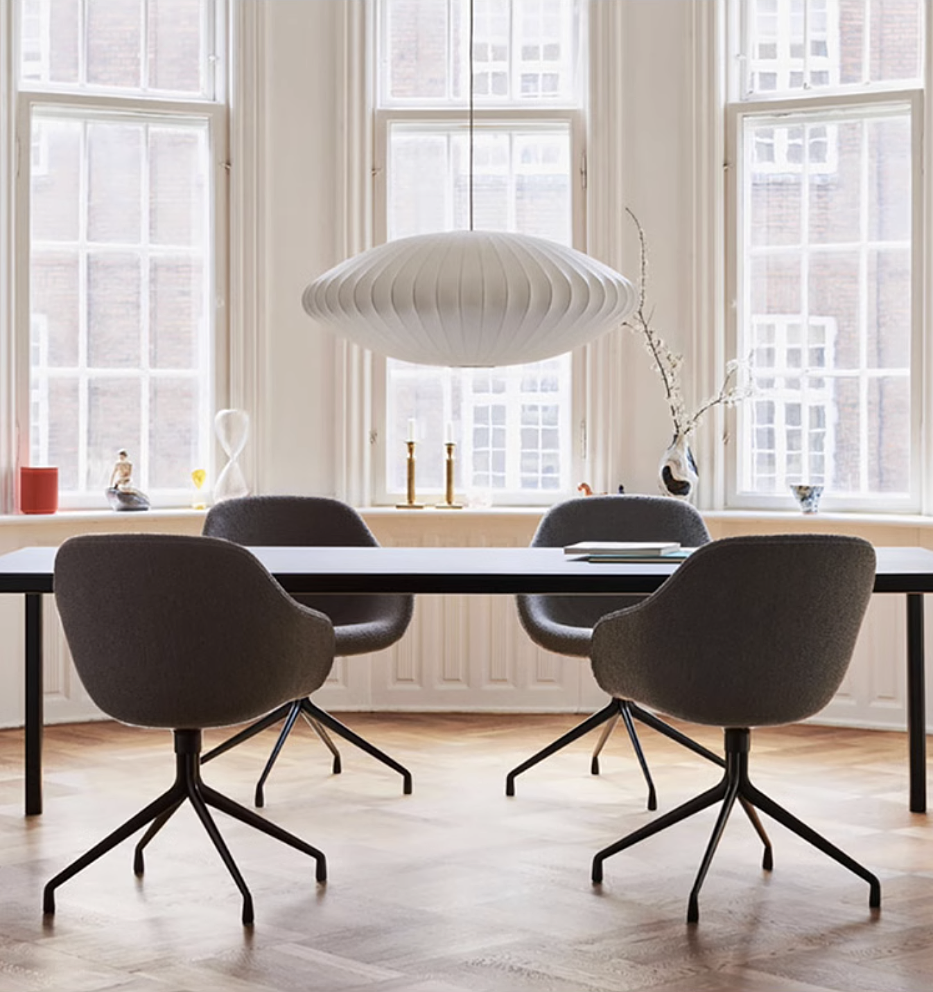 Aurora Oval Fabric Pendant