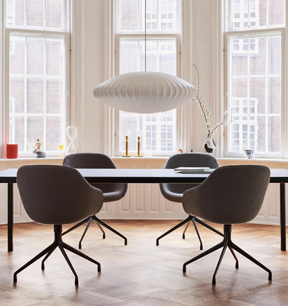 Aurora Oval Fabric Pendant