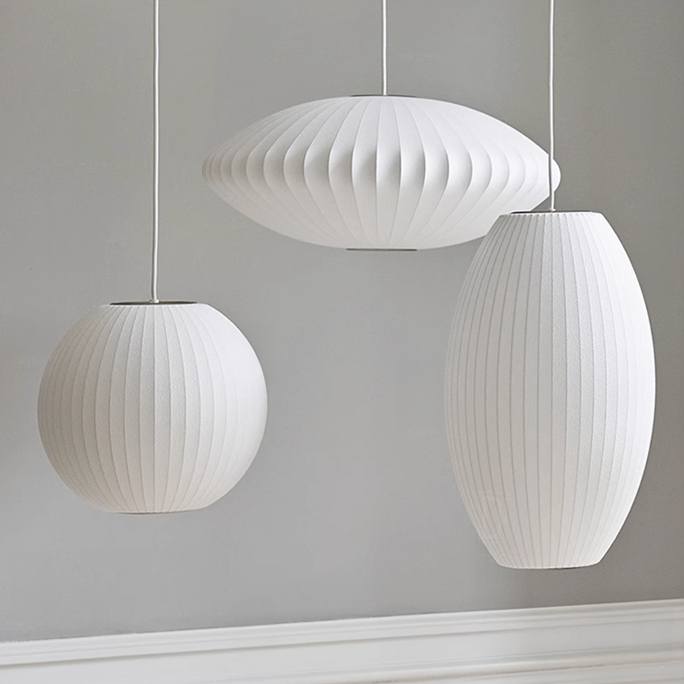 Aurora Oval Fabric Pendant