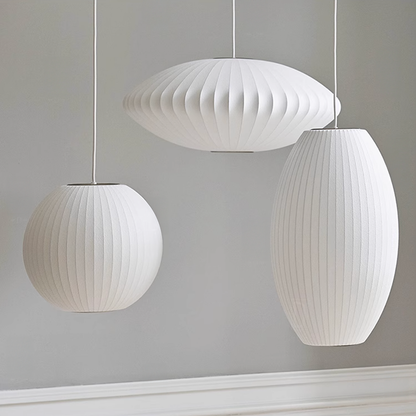 Aurora Oval Fabric Pendant