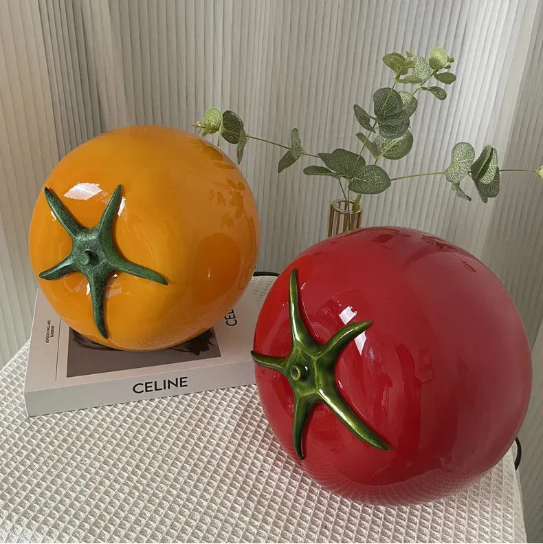 Tomora Glass Tomato Table Lamp