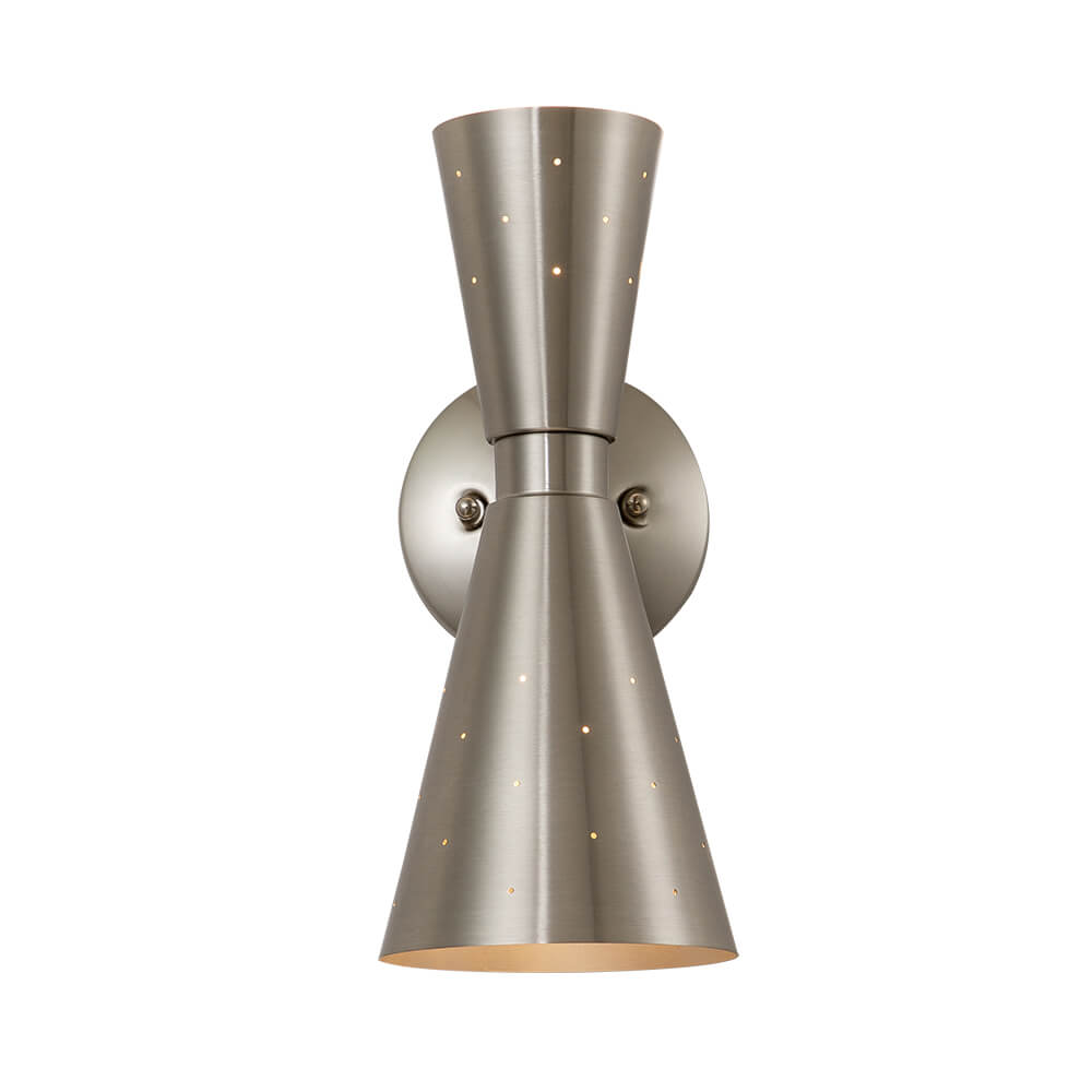 Hourglass Brass Wall Sconce