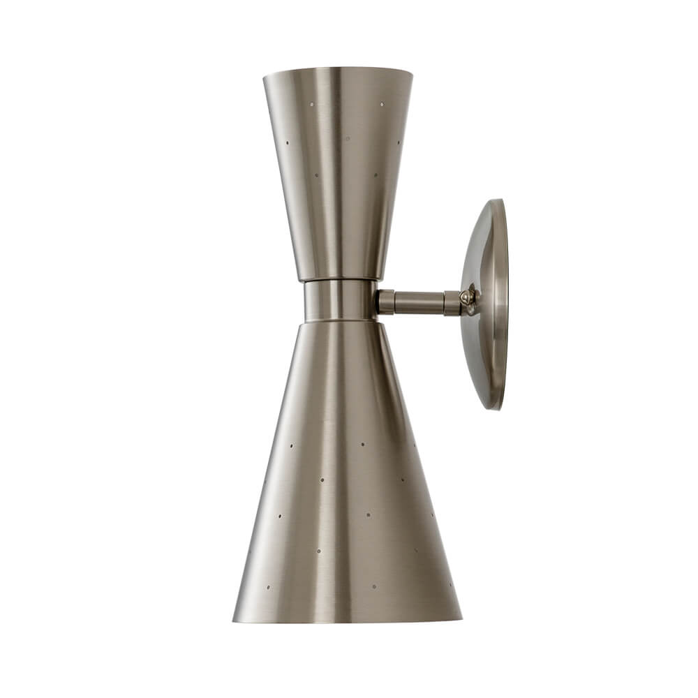 Hourglass Brass Wall Sconce