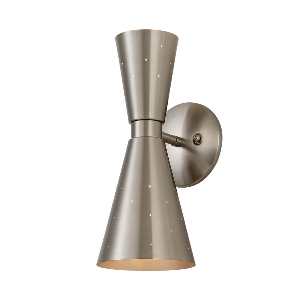 Hourglass Brass Wall Sconce