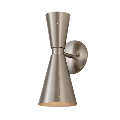 Hourglass Brass Wall Sconce