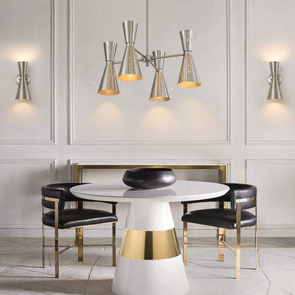 Hourglass Brass Wall Sconce