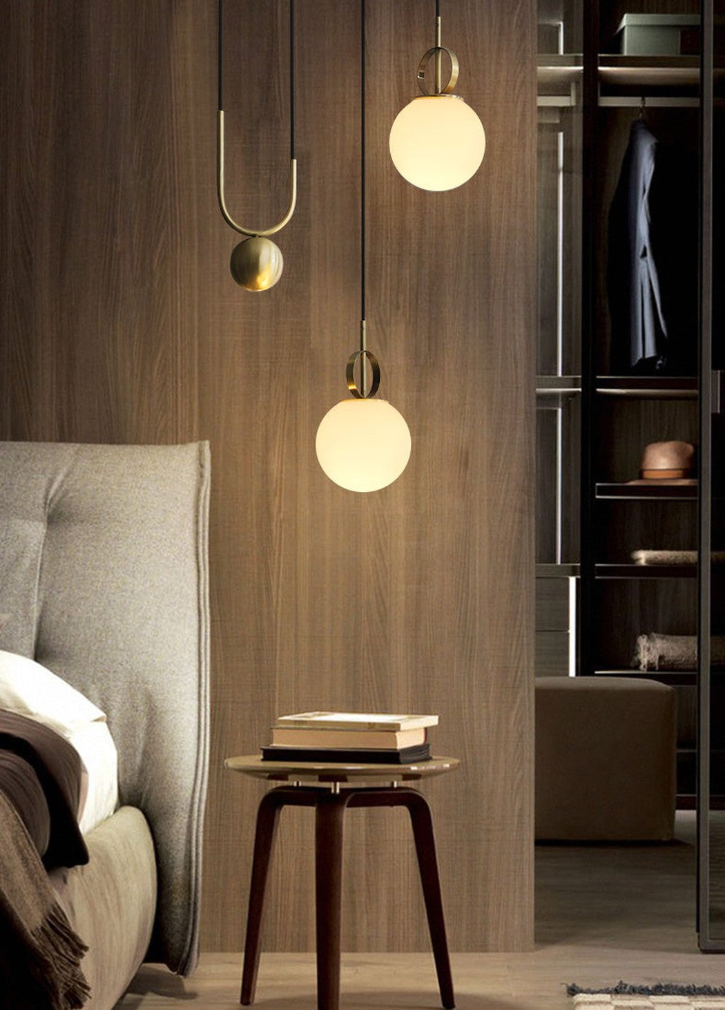 Cradle Brass Pendant Light