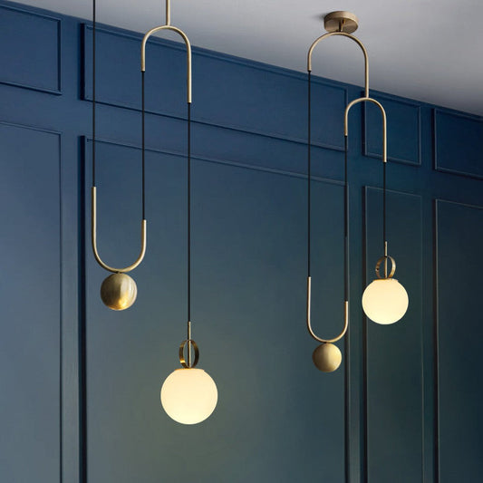 Cradle Brass Pendant Light
