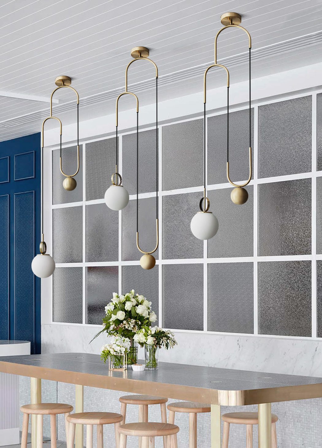 Cradle Brass Pendant Light