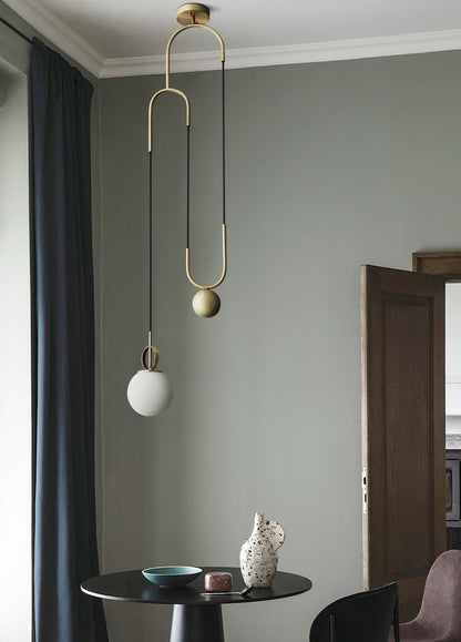 Cradle Brass Pendant Light