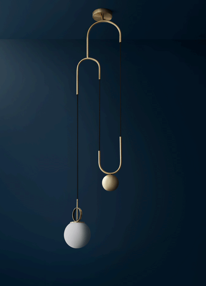 Cradle Brass Pendant Light