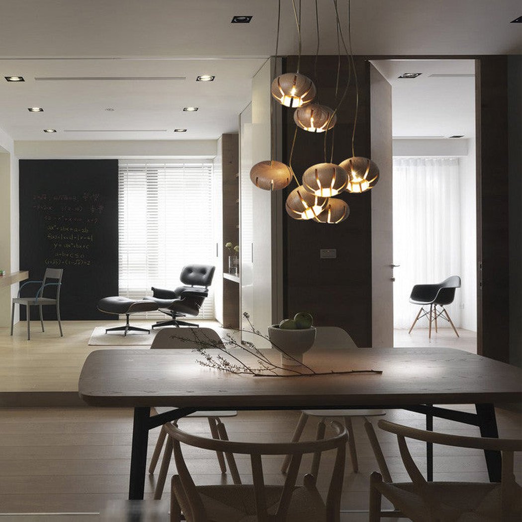 Petal Wood Chandelier