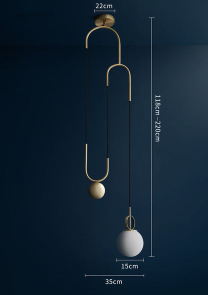 Cradle Brass Pendant Light