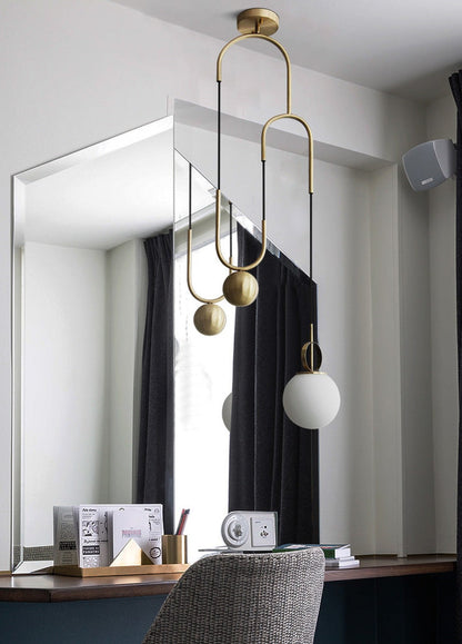 Cradle Brass Pendant Light
