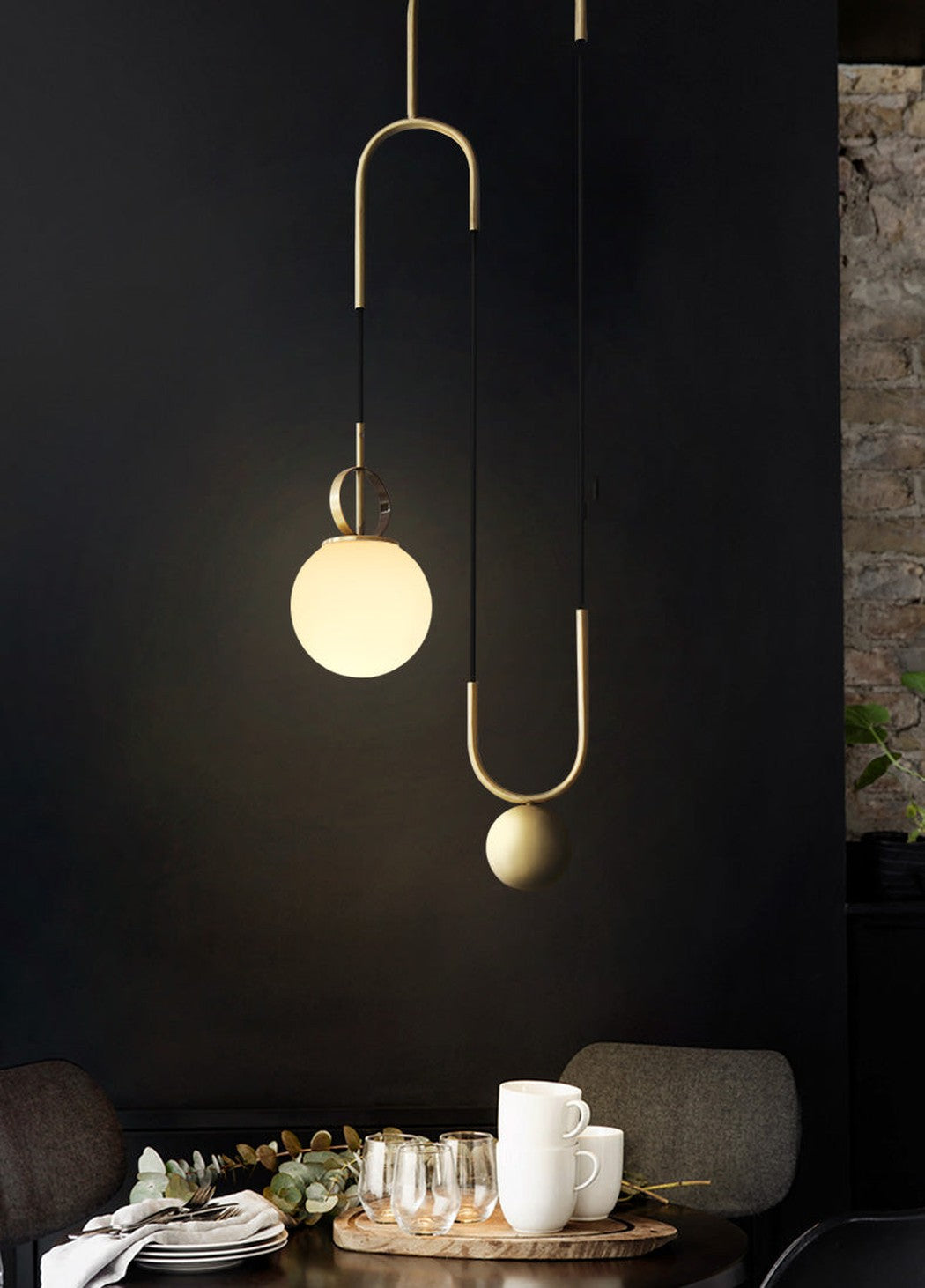 Cradle Brass Pendant Light