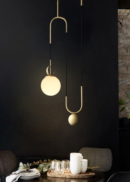 Cradle Brass Pendant Light