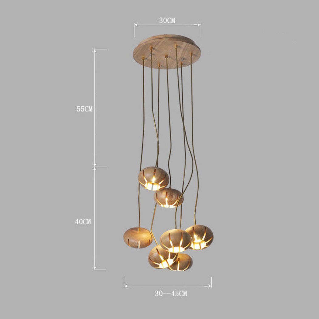 Petal Wood Chandelier