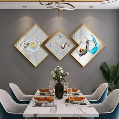 Three Piece Wall Clock Set