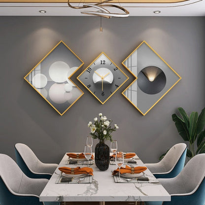 Three Piece Wall Clock Set