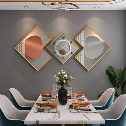 Three Piece Wall Clock Set