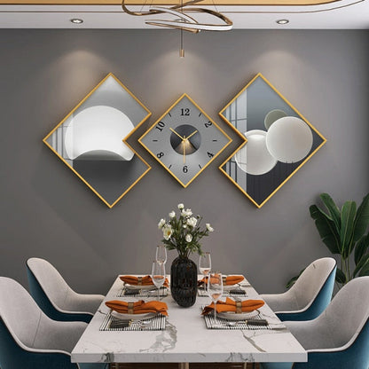 Three Piece Wall Clock Set