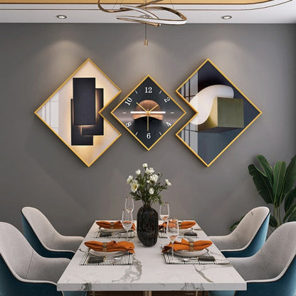 Three Piece Wall Clock Set